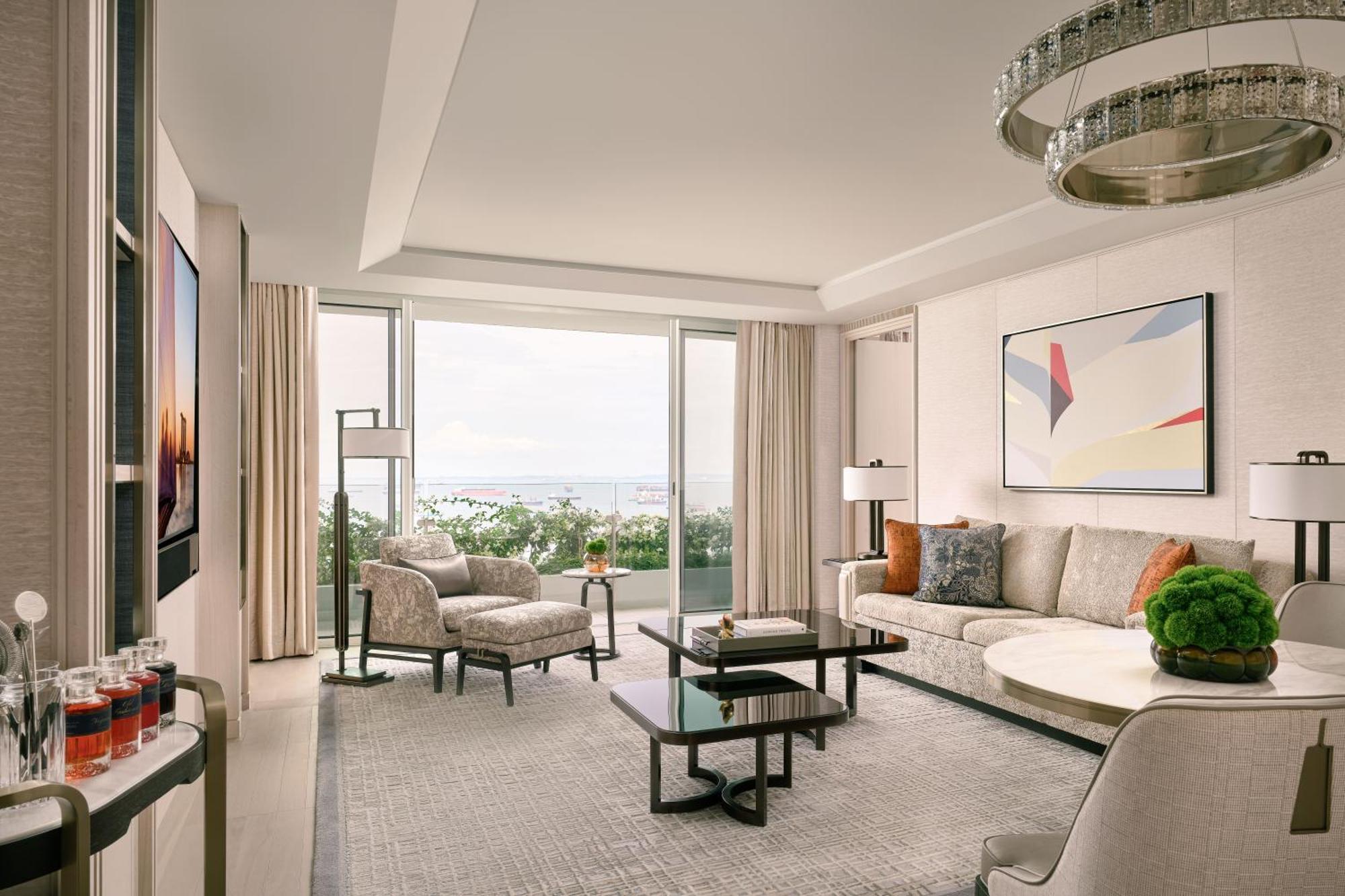 Marina Bay Sands Singapore Exterior foto A living room at The Ritz-Carlton, Laguna Beach